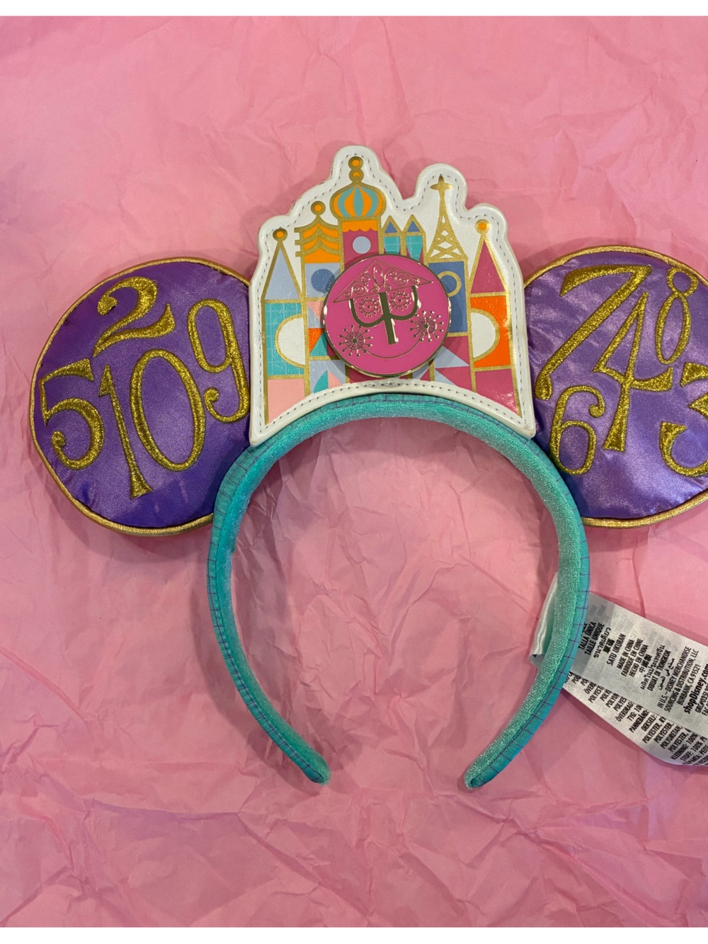 Disney Ears Headband it’s a Small world 50th anniversary